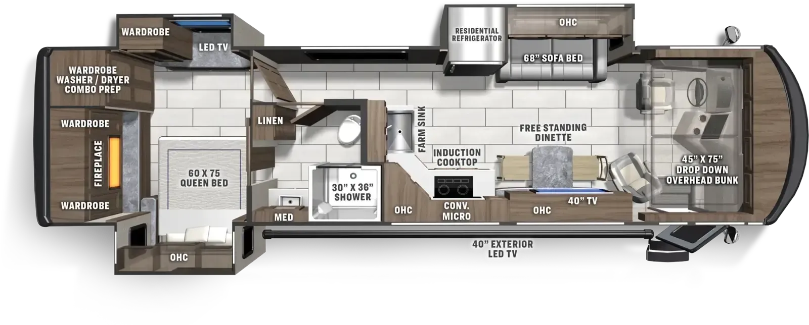 Coachmen Sportscoach SRS 341SA floor plan