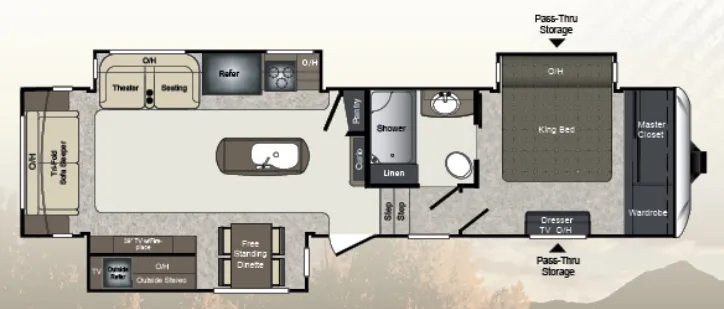 Keystone Laredo 325RL floor plan