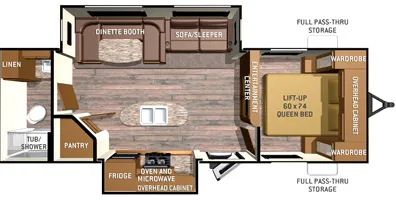 Cruiser RV Radiance 27BHSL floor plan