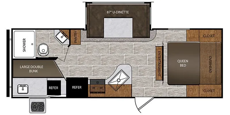 2022 Prime Time Avenger 24BHS - Floor plan