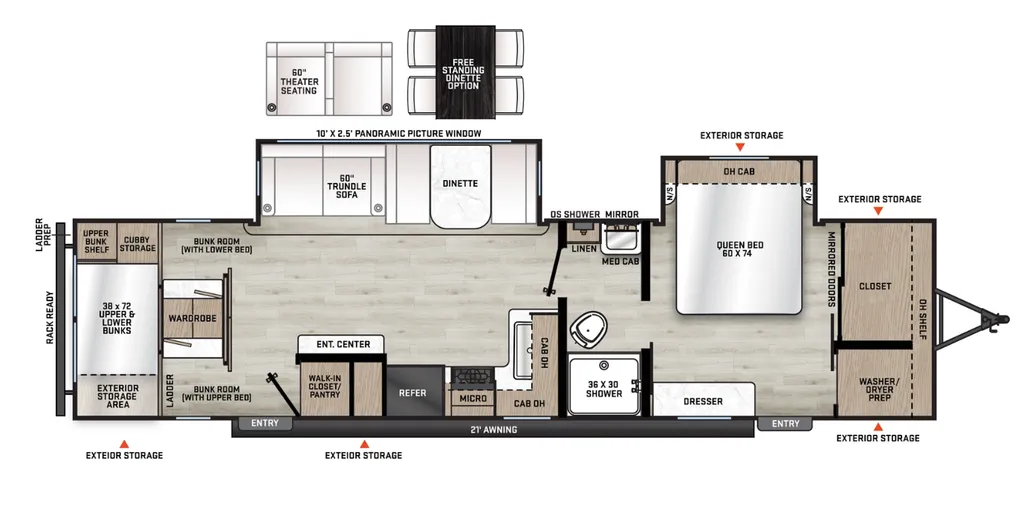 2026 Coachmen Catalina Legacy Edition 333DORM floor plan