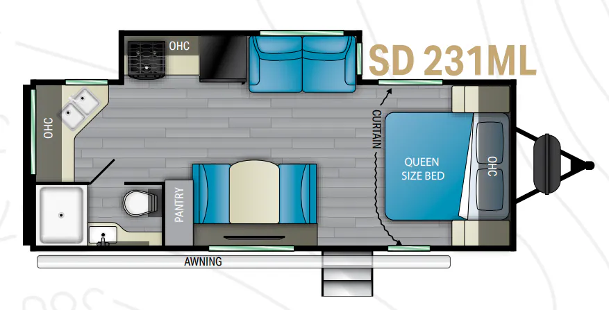 Heartland Sundance 231ML floor plan