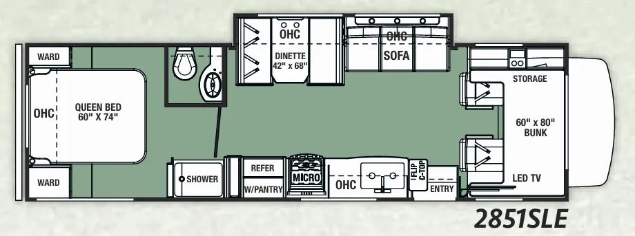 Forest River Forester LE 2851SLE floor plan