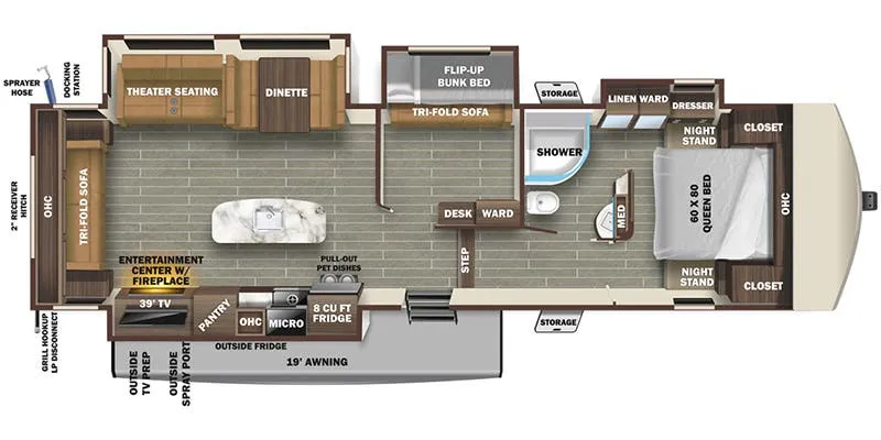2022 Starcraft Telluride 338MBH floor plan