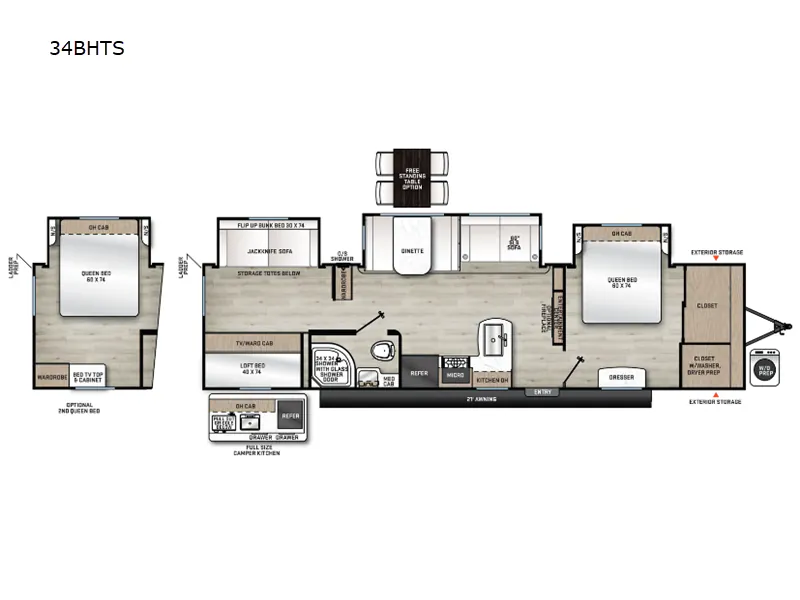2024 Forest River Aurora 34BHTS - Photo 3