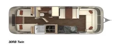 2019 Airstream International Serenity 30RB TWIN floor plan