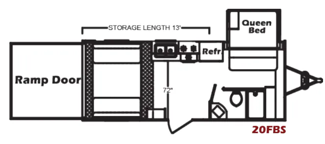 Chinook RV RPM 20FBS floor plan