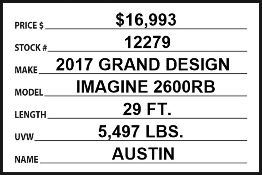 2017 Grand Design Imagine 2600RB, Photos photo 9