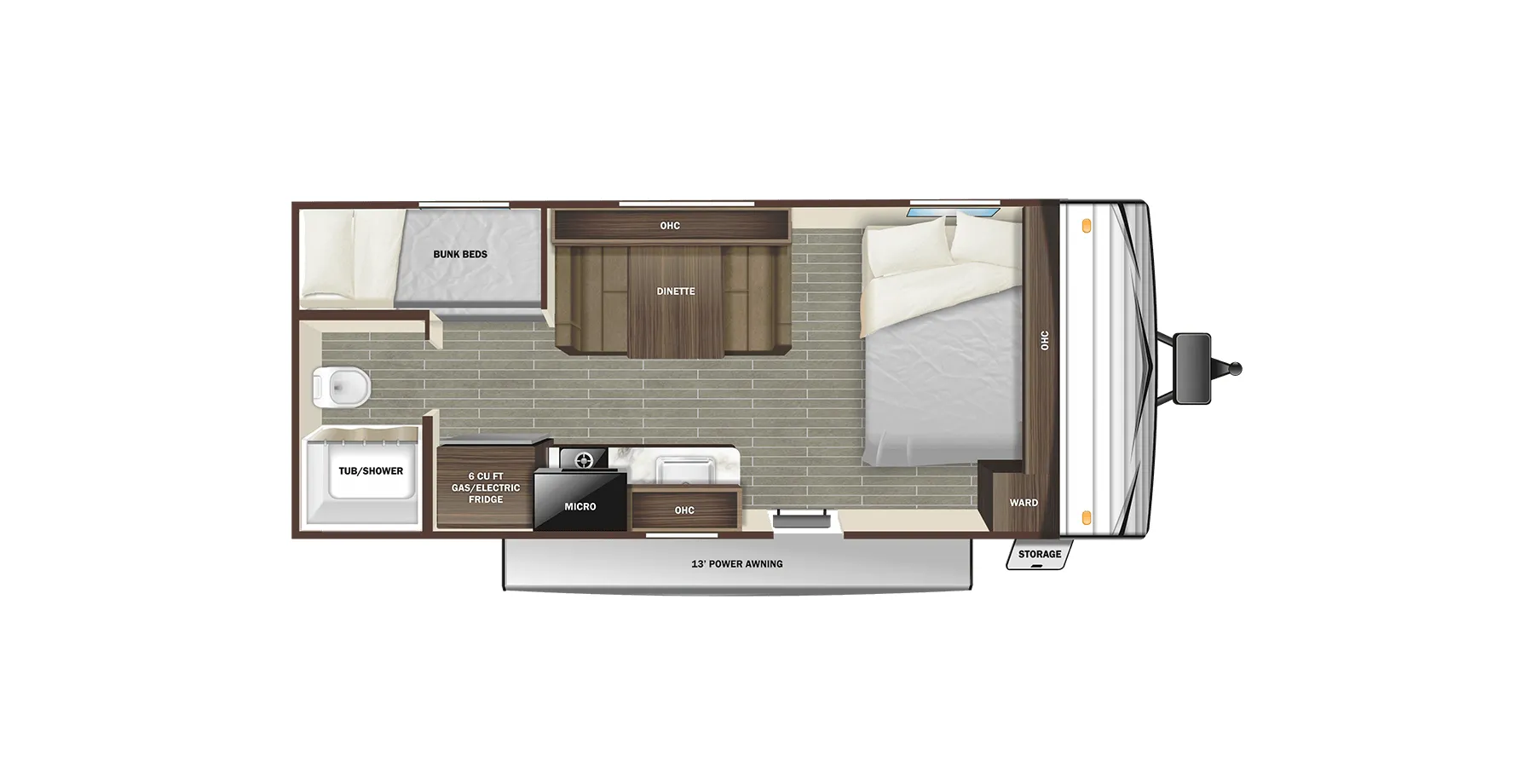 Starcraft Autumn Ridge 19BH floor plan