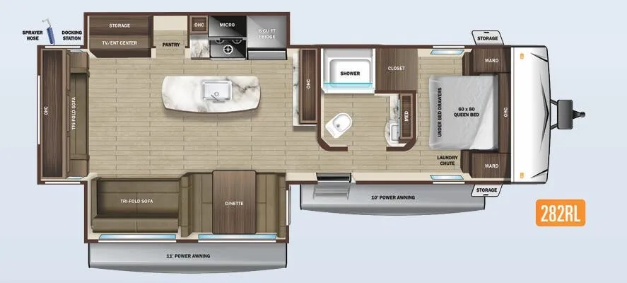 Highland Ridge Open Range Range Lite 282RL floor plan