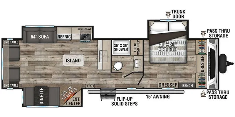 K-Z Connect C313RL floor plan