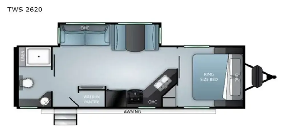 2021 Cruiser RV Twilight Signatrure 2620 floor plan