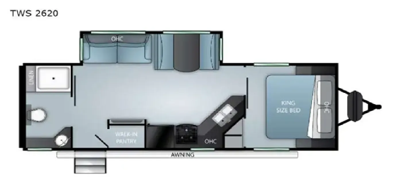 2021 Cruiser RV Twilight Signatrure 2620 - Floor plan