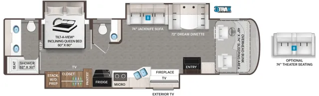 Thor Motor Coach Palazzo 37.5 floor plan