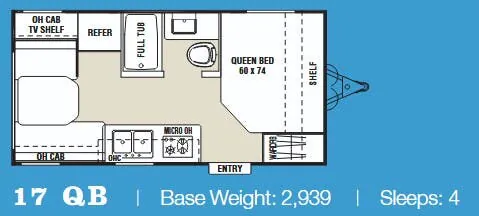 Coachmen Spirit of America SE 17 QB floor plan