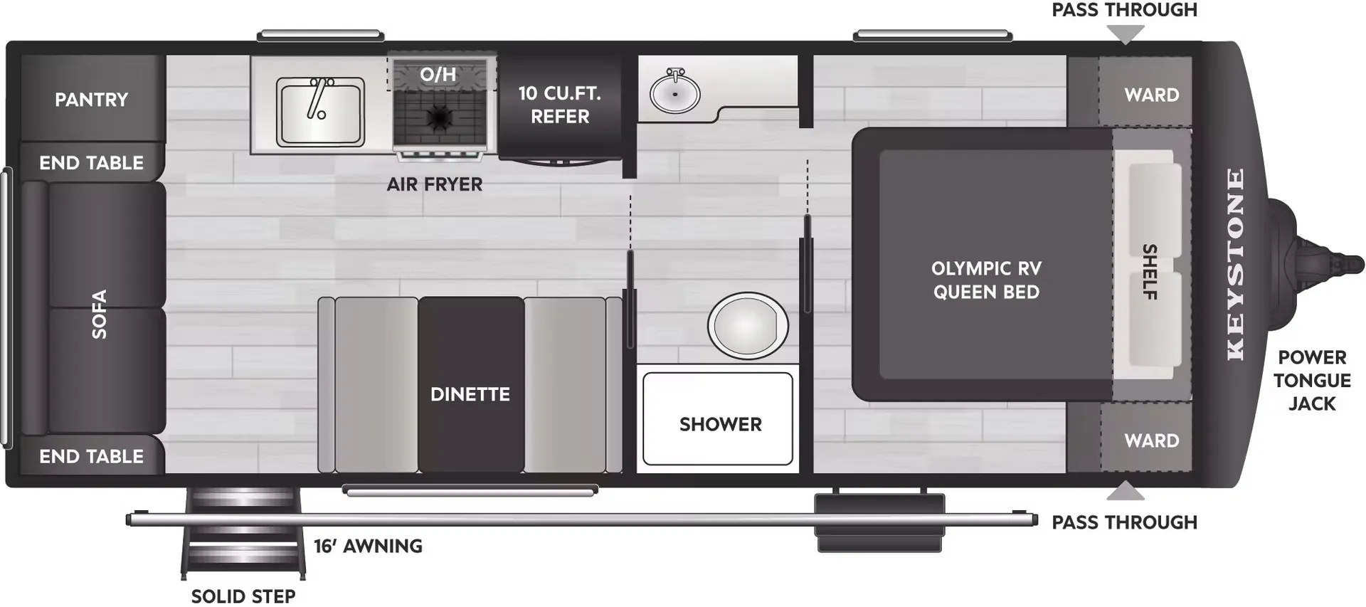 Keystone Springdale 2100RLWE floor plan