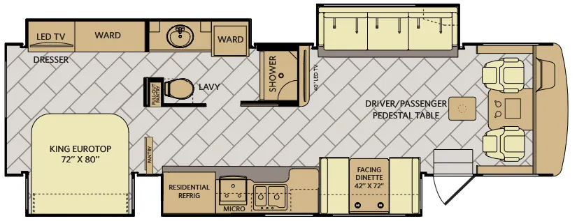 Fleetwood Bounder 35P floor plan