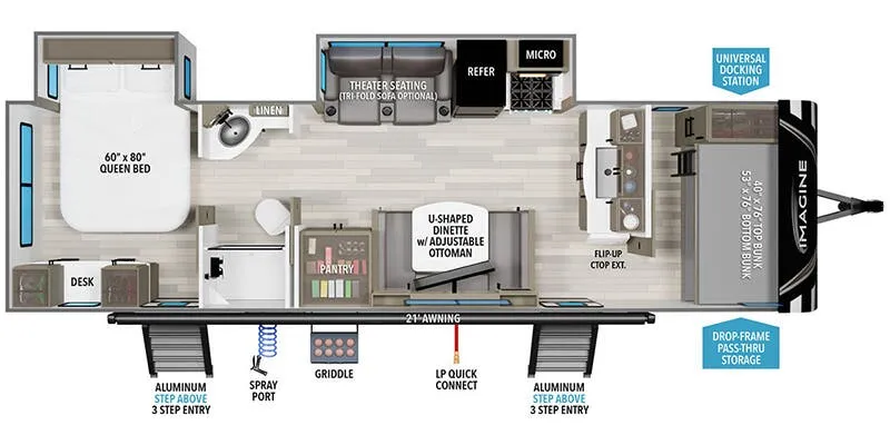 2025 Grand Design Imagine 2920BS floor plan