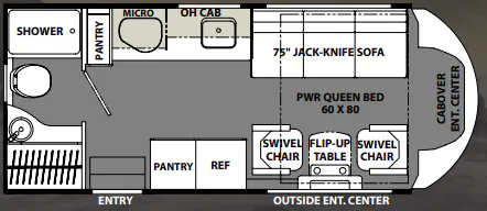 Coachmen Orion P24RB floor plan