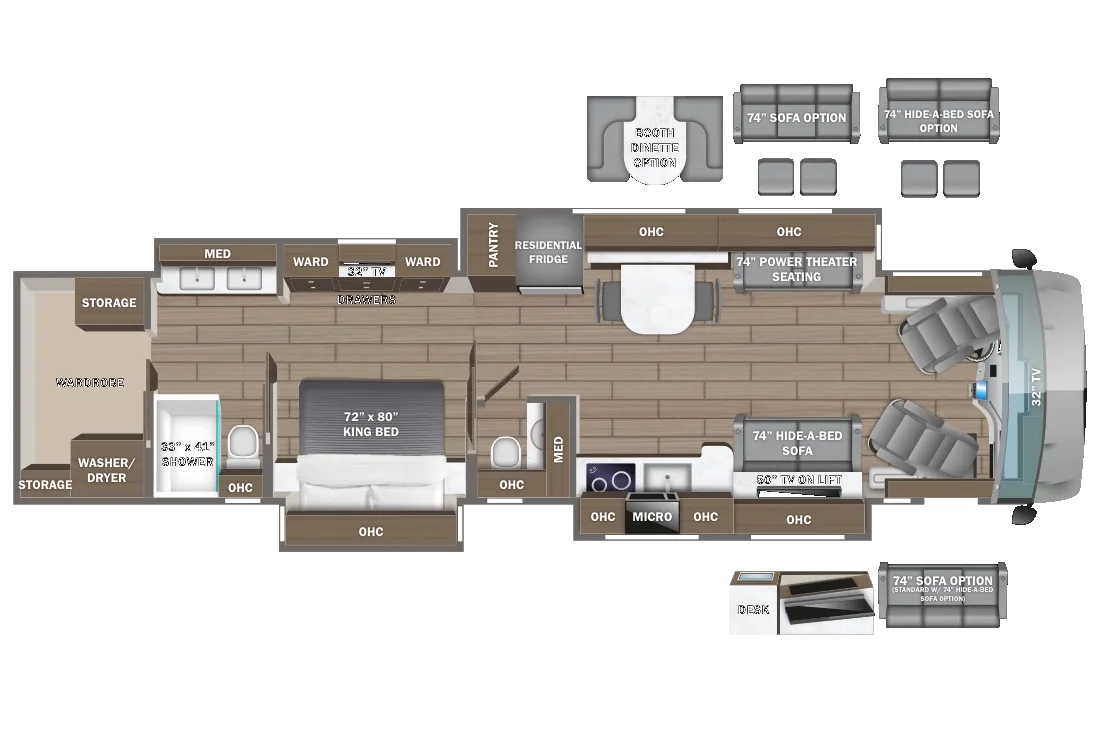 Entegra Coach Anthem 44D floor plan
