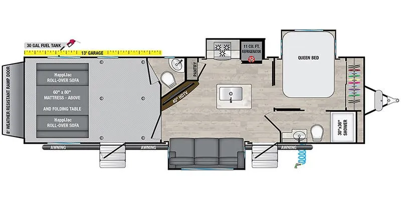 Alliance RV Valor 31T13 floor plan