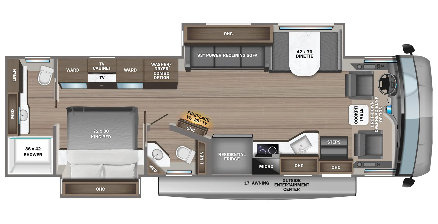 Jayco Precept Prestige 36U floor plan