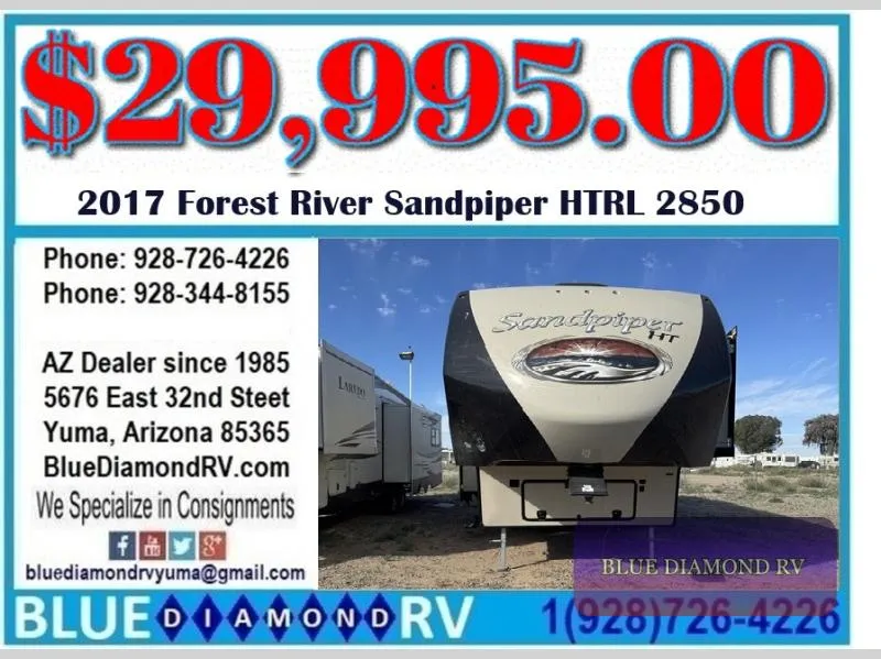 2017 Forest River RV Sandpiper HT 2850RL - Main photo
