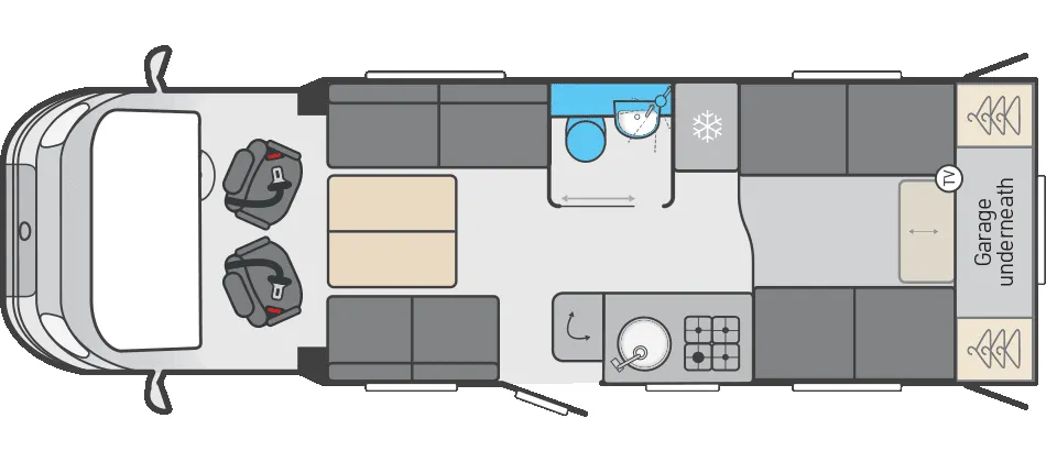 Swift Voyager 574 floor plan