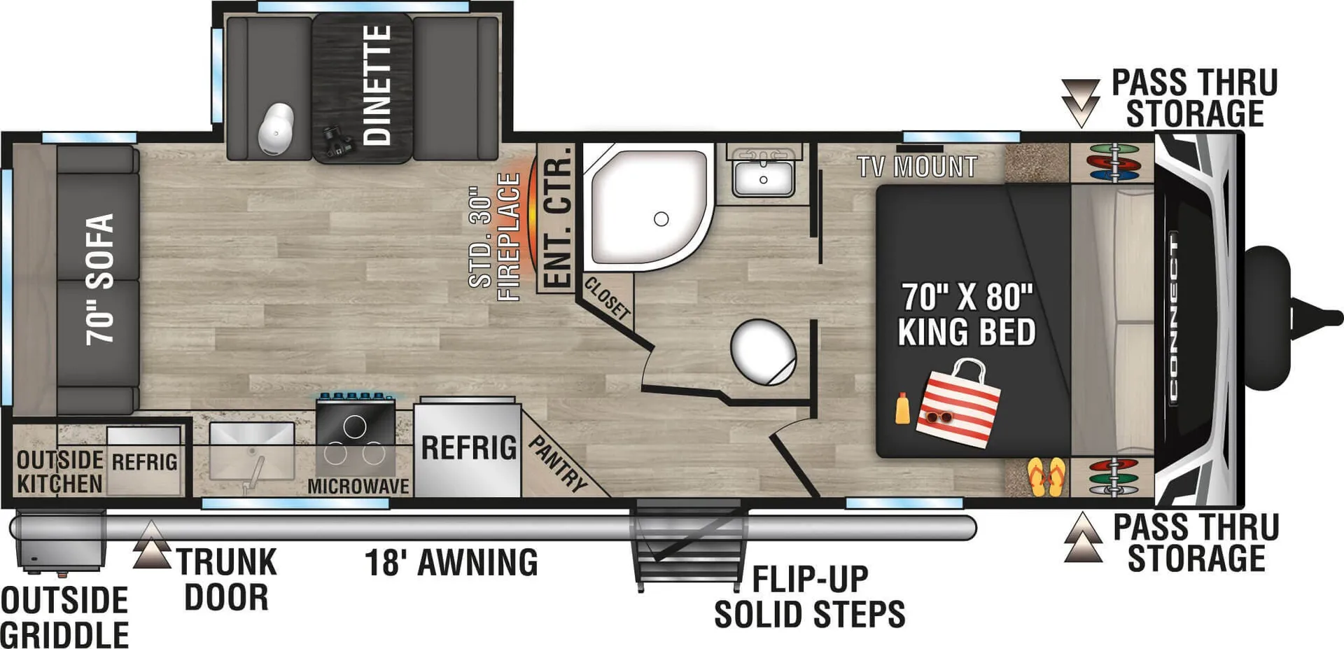 K-Z Connect C241RLK floor plan