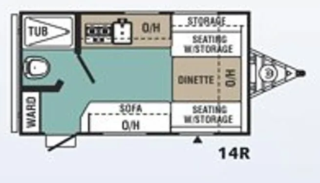 Forest River Viking 14R floor plan