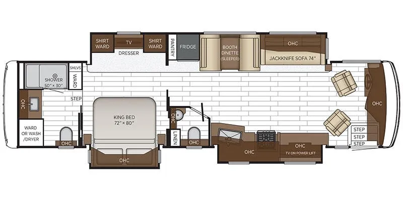 Newmar Northern Star 3709 floor plan