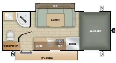 Starcraft Comet 17UDS floor plan