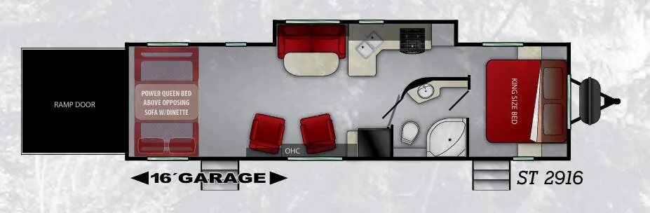2019 Cruiser RV Stryker ST-2916 floor plan