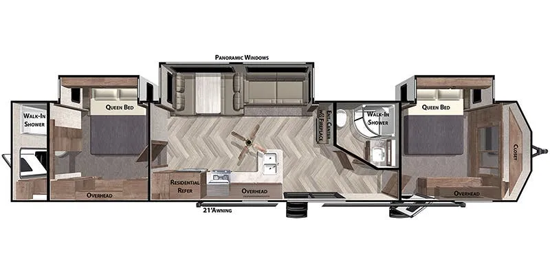 Forest River Salem Villa 4002Q floor plan