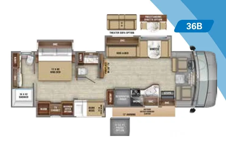 Jayco Precept Prestige 36B floor plan