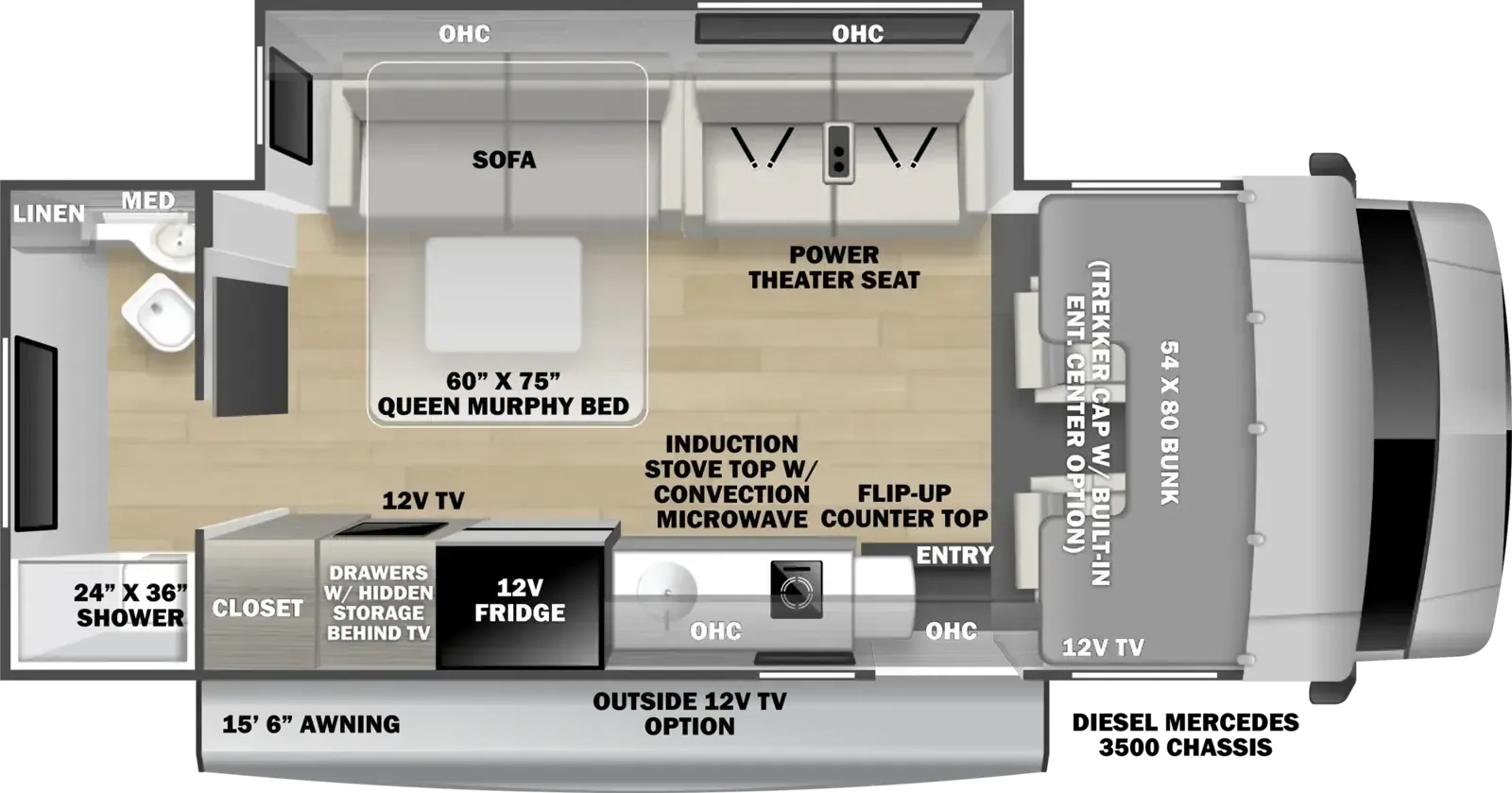Forest River Forester MBS 2401T floor plan