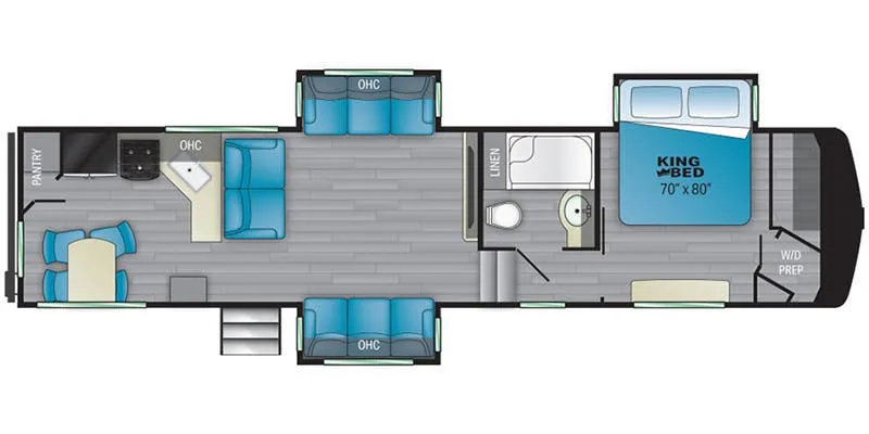 Heartland Bighorn Traveler BHTR 33 RKS floor plan