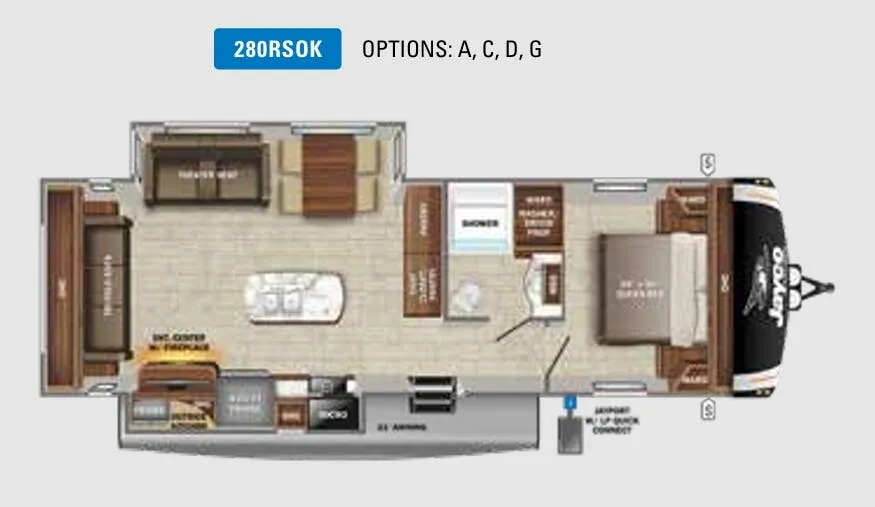 Jayco Eagle HT 280RSOK floor plan