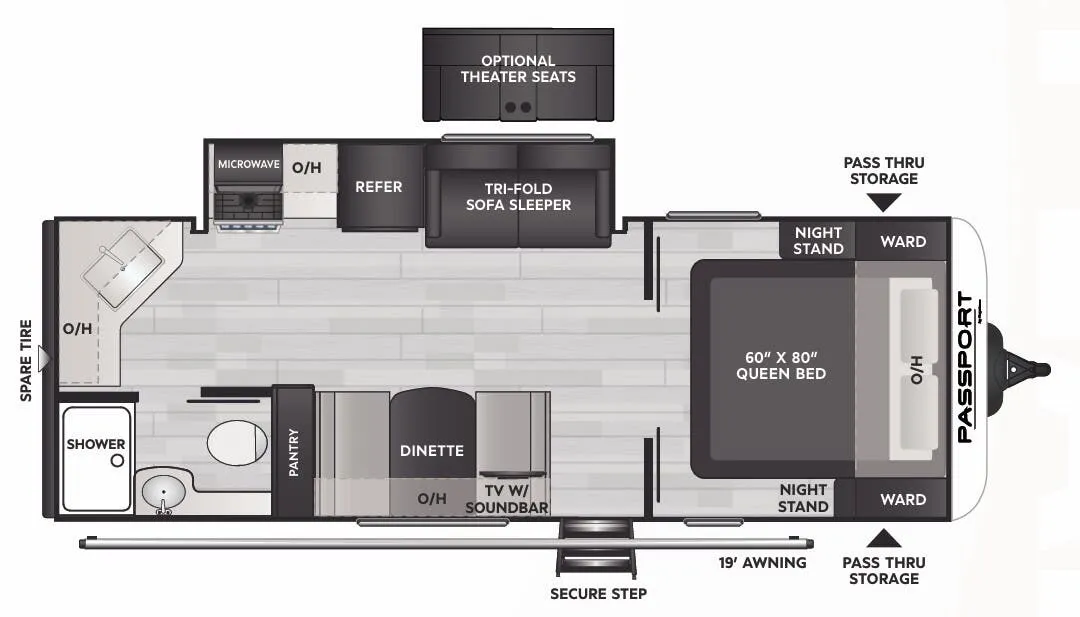Keystone Passport SL Series 229RK floor plan