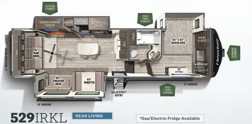 Forest River Flagstaff Super Lite 529IKRL floor plan
