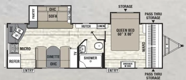 2016 Coachmen Freedom Express Ultra Lite 276 RKDS - Floor plan