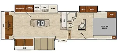 Coachmen Chaparral Lite 30RLS floor plan