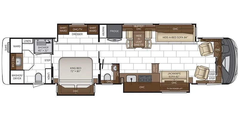2026 Newmar Mountain Aire 4118 - Floor plan