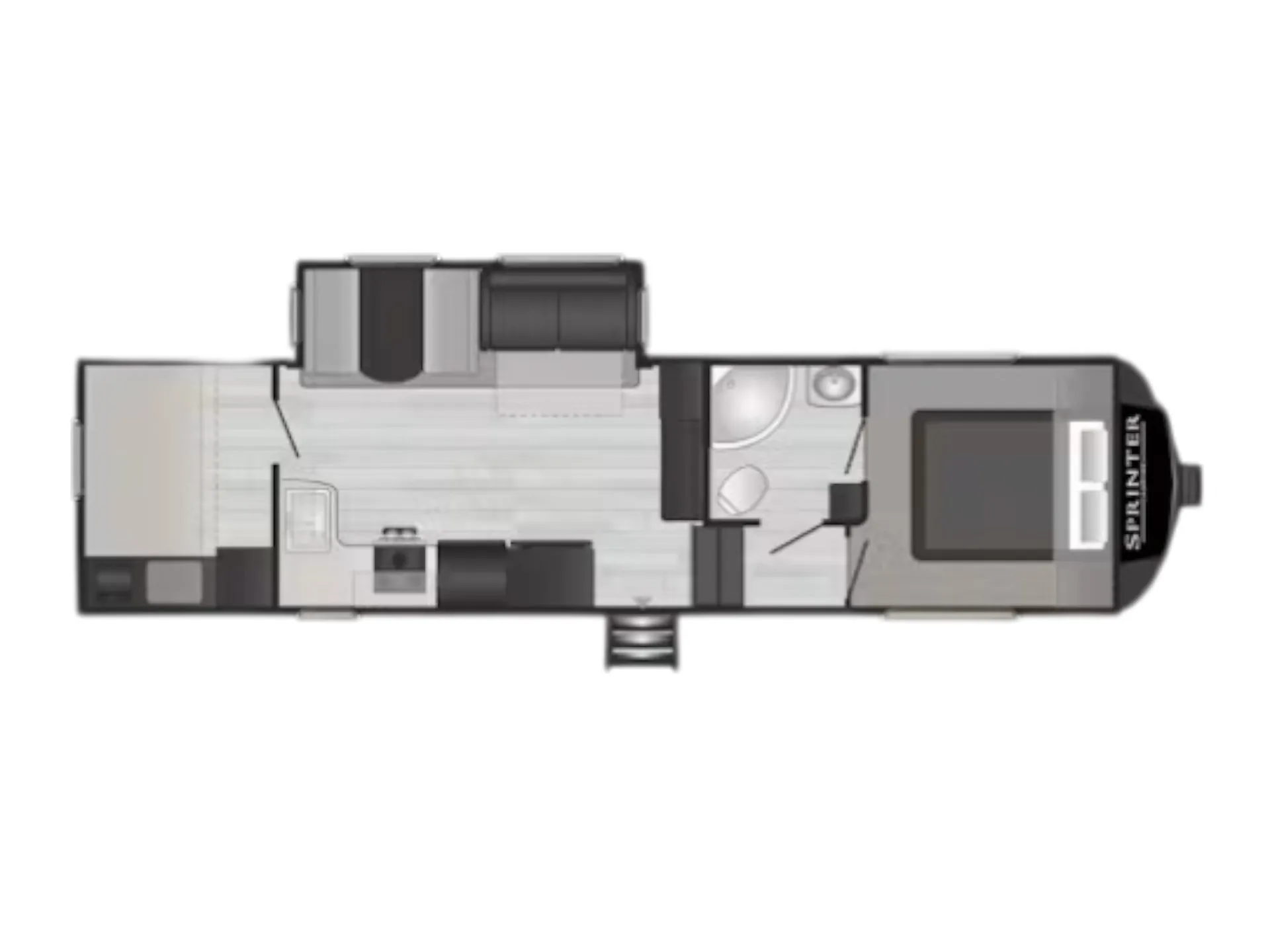 2017 Keystone Sprinter 29BH - Floor plan