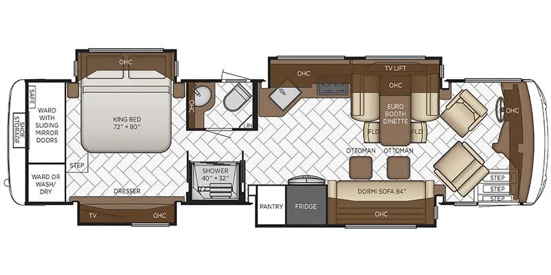 Newmar New Aire 3541 floor plan