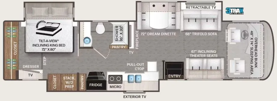 2026 Thor Motor Coach Palazzo GT 37.4 - Floor plan