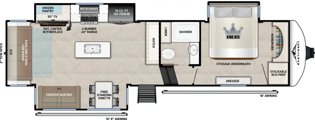 2026 East to West Blackthorn 2990MK floor plan