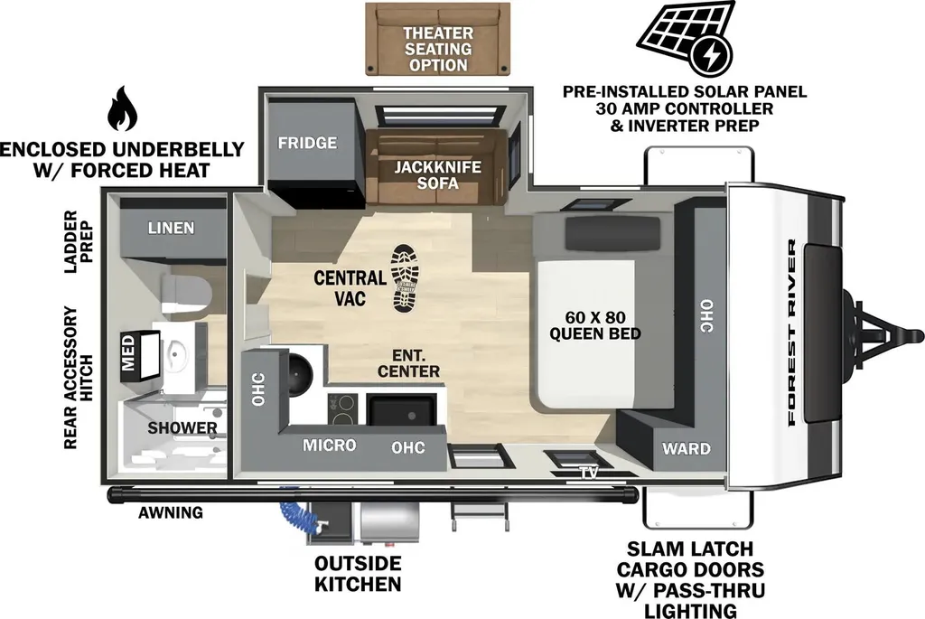 2026 Forest River IBEX 16MKS floor plan