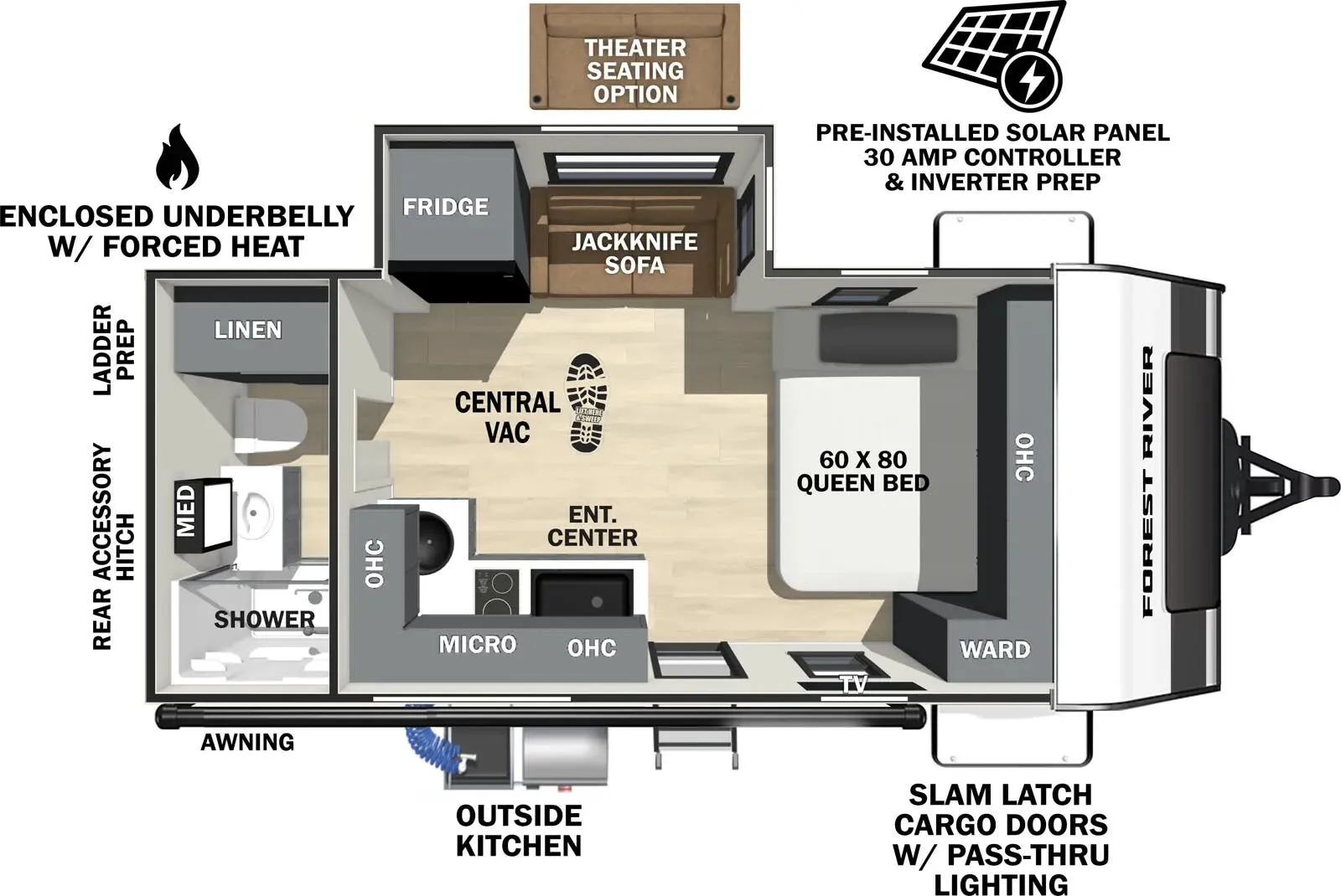 2026 Forest River IBEX 16MKS - Floor plan