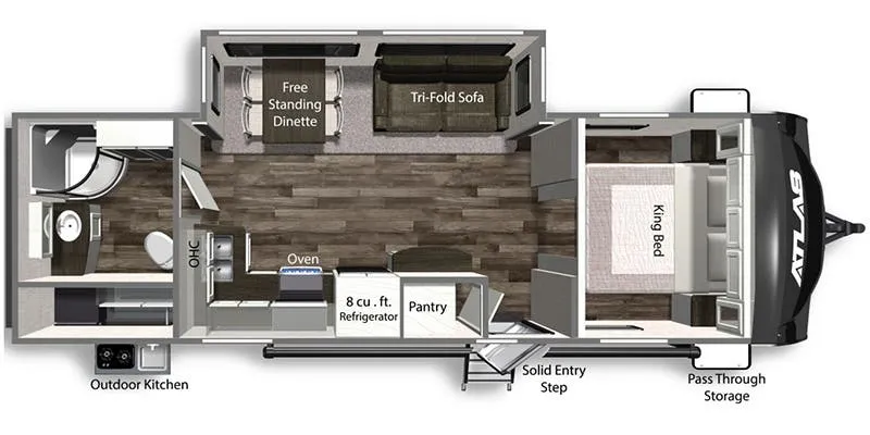 Dutchmen Atlas 2732RB floor plan